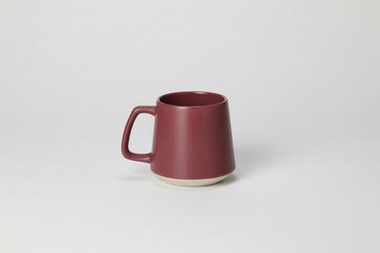 Red mug on a white background