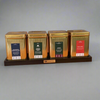 Display for 4 tea tins black No. 9797
