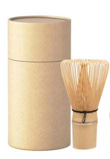 Bamboo whisk with paper box-25029